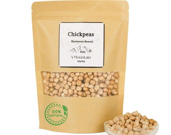 Organic Garbanzo Bean Seeds: Heirloom Chickpea, Sprouting Microgreens With No additives or Preservatives