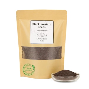 Black mustard seeds | Brassica Nigra | Dried Herbs | Bulk Herb | Herbal Remedy | Culinary Grade Herbs With No additives or Preservatives