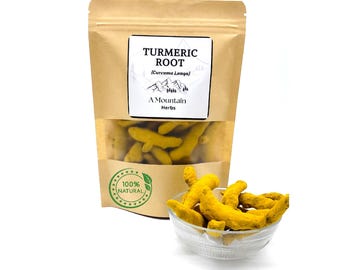 Organic Turmeric Root | Whole Curcuma Longa, Herbal Tea