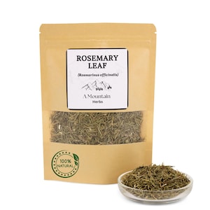 Organic Rosemary Leaf: Rosmarinus Officinalis, Herbal Tea Blend With No additives or Preservatives