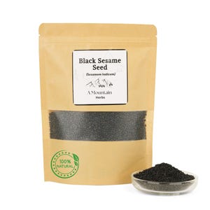 Organic Black Sesame Seeds: Culinary Herb, Herbal Remedy With No additives or Preservatives