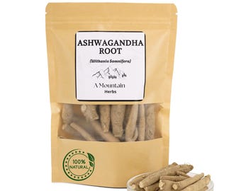 Organic Ashwagandha Root: Natural Herbal Tea Roots- Withania Somnifera With No additives or Preservatives
