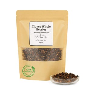 Cloves Whole Berries | Syzgium aromaticum | Cloves - Laung - Clove Buds | Dried Herbs | Culinary Grade With No additives or Preservatives