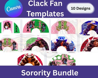 10 Sorority Click Clack fans, Sisterhood union fan bundle, trail ride fans, where them fans at png, boots on the ground fan sublimation