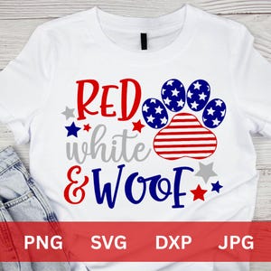 Rot weiß und Schuss amerikanische Flagge Pfoten svg, lustige 4. Juli png, Welpe vierter Juli svg, Hund 4. Juli Sublimation, Hund Patriotic svg