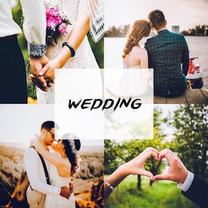 Wedding lightroom presets, 2025 outdoor marriage presets, bright and Airy, Desktop and Mobile Adobe lightroom photography presets
