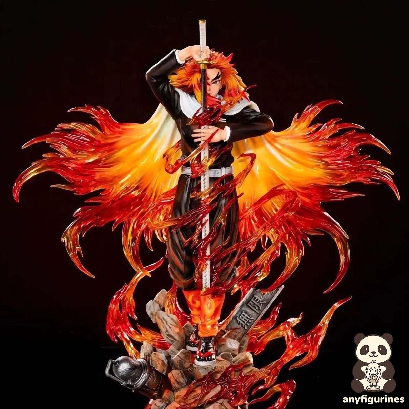 Kyojuro Rengoku Flame Hashira Figurine – Demon Slayer Resin + PVC Statue – 30cm Collector’s Display