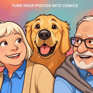 Ritratto digitale personalizzato dalla tua foto • Ritratti di animali domestici reali, pixel art, cartoni animati, acquerelli, coppie e animali domestici • Regalo d'arte personalizzato