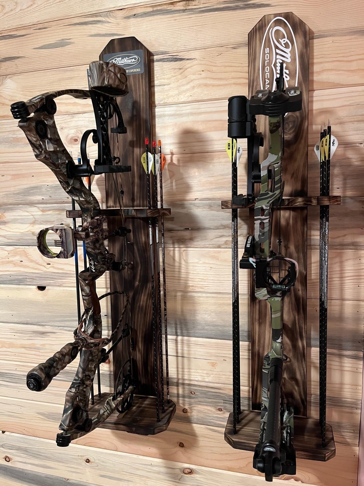 Bow, Holder, custom, hanger, compound, mount, mathews, hoyt, bowtech, bear, PSE, display, mount, archery, hunting, deer, wall, whitetail