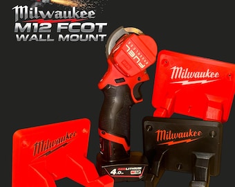 Milwaukee M12 FCOT Wandhalterung • Werkstatt-Werkzeughalter, Garagenaufbewahrung • Made in UK