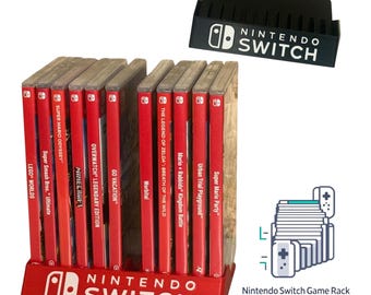 Nintendo Switch Game Case Halter • Hergestellt in Großbritannien mit 12 Fächern