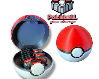 Pokéball Nintendo Switch Spiel Patronenhalter | 13 Slot Pokémon Aufbewahrungsbox | Schalter OLED & Lite Kompatibel | Reise-Spiel-Organizer