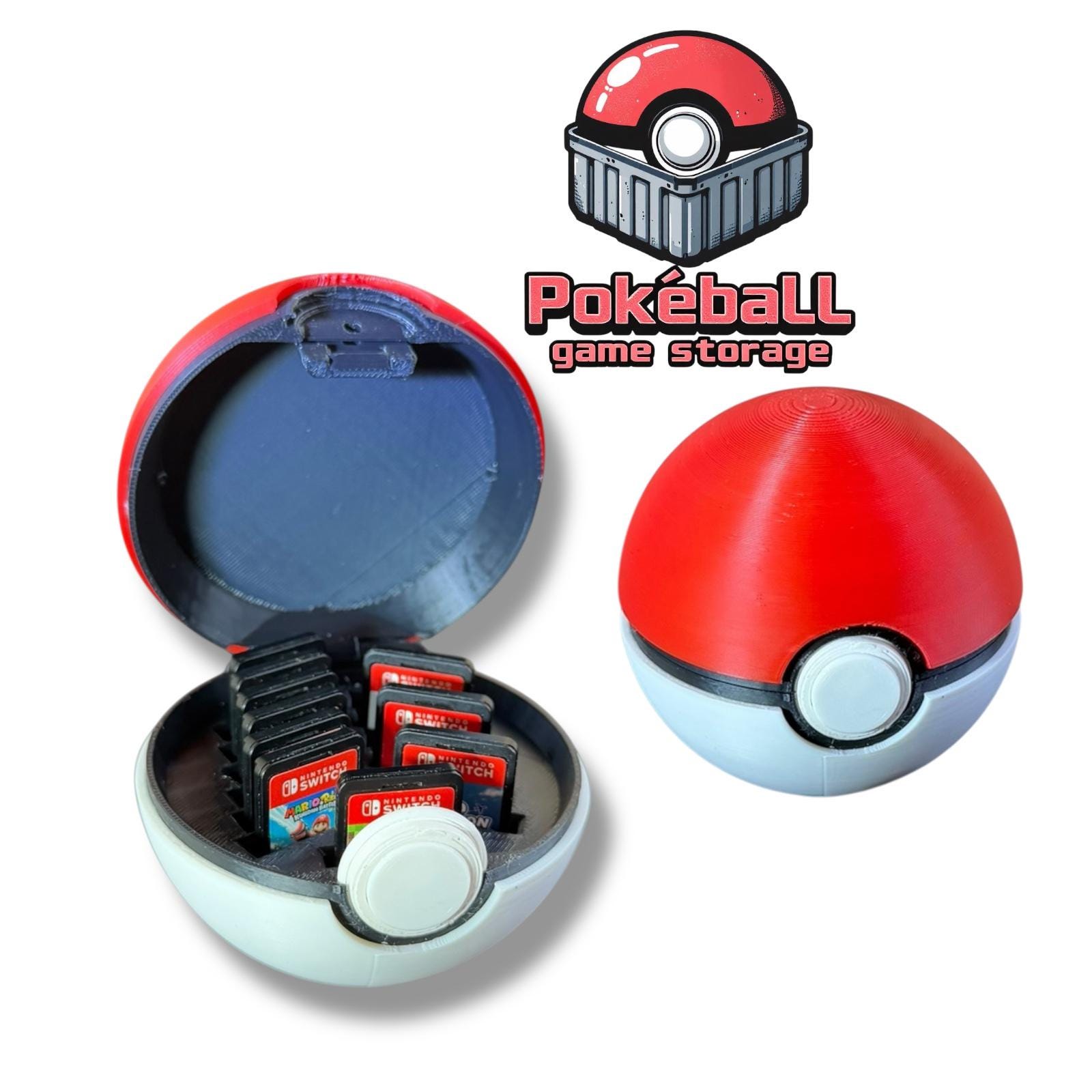 Pokeball Switch Game Holder - Etsy
