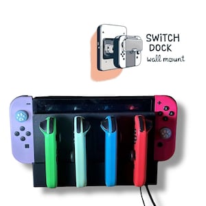 Base de pared OLED para Nintendo Switch, modo TV, organizador de mandos