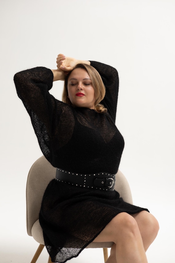Mohair Black Dress