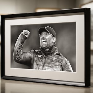 Jurgen Klopp Pencil Drawing (Limited edition print)