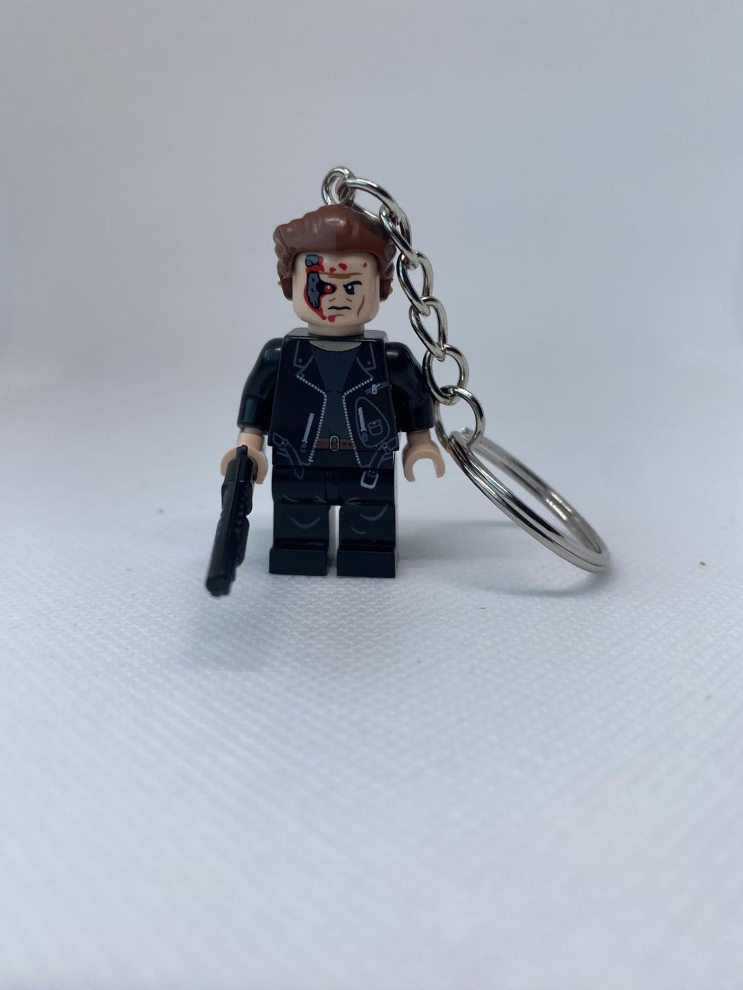 The Terminator Minifigure Keychain - Etsy