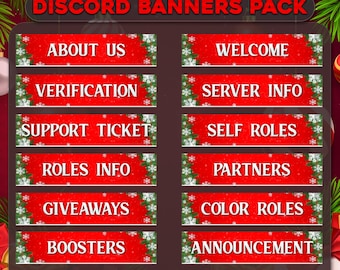 Animiertes Weihnachts Discord Banner Paket | Feiertags-Servierbanner (GIF)