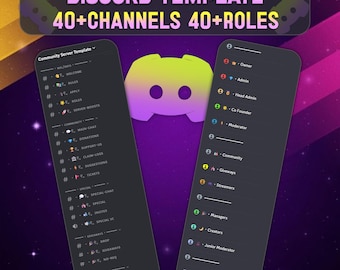Community Discord Template | Professionelles Discord Layout | Gaming, Template-Design & Community auf dem PC