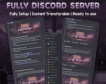 Lofi Discord Servierer | Chill Lofi Theme Layout (Digitaler Download)