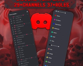 Horror Discord Vorlage | Spooky Gothic Layout (Digitaler Download)