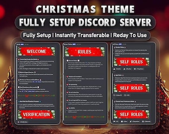 Weihnachten Discord Ring | Feiertags-Thema, festliches Layout