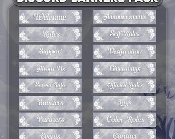 Minimal Weiß Discord Banner | Hintergrundbilder (18 JPGs)