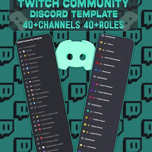 Twitch Streamer Discord Template | 40+ Channels & Rollen