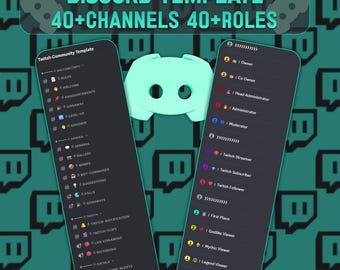 Twitch Streamer Discord Template | 40+ Channels & Rollen