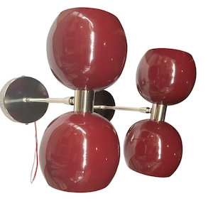 Mid Century Modern Diabolo Wall Sconce wine  Sputnik Vanity Light Fixture – Brass  Wall Lamp -Modern Wall Sconce -Christmas  Decor Wall Lamp