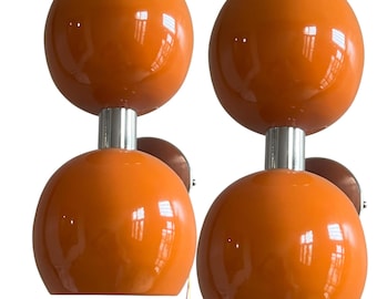 Orange Sputnik Wall Sconce: Mid-Century Modern Lighting