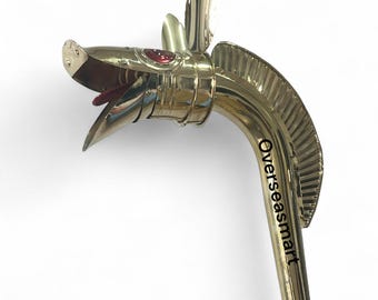 Deskford Style Carnyx: 6ft Brass Celtic War Horn