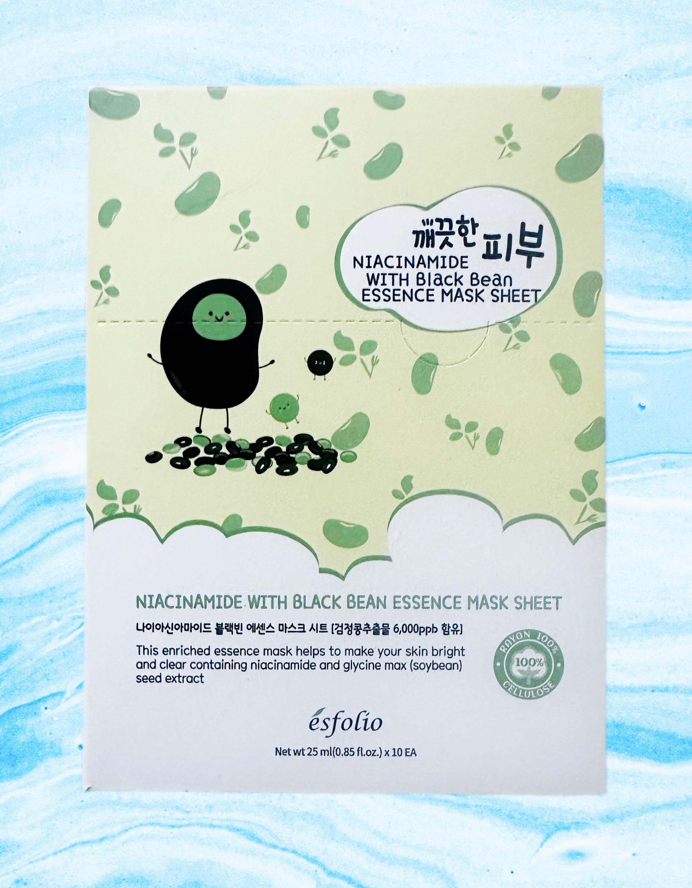 ivory caps glutathione amazon esfolio - Pure Skin Niacinamide Black Bean Essence Mask Sheet color-beech
