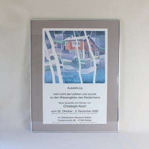 Vintage Exhibition Poster, Christoph Koch: Lofoten & Niederrhein, c. 2000