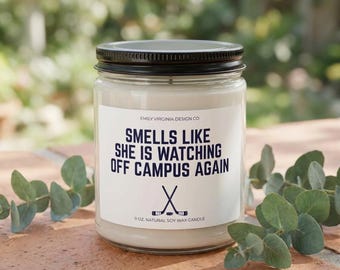 Off Campus Hockey Romance Candle, Soy Wax Bookish Gift