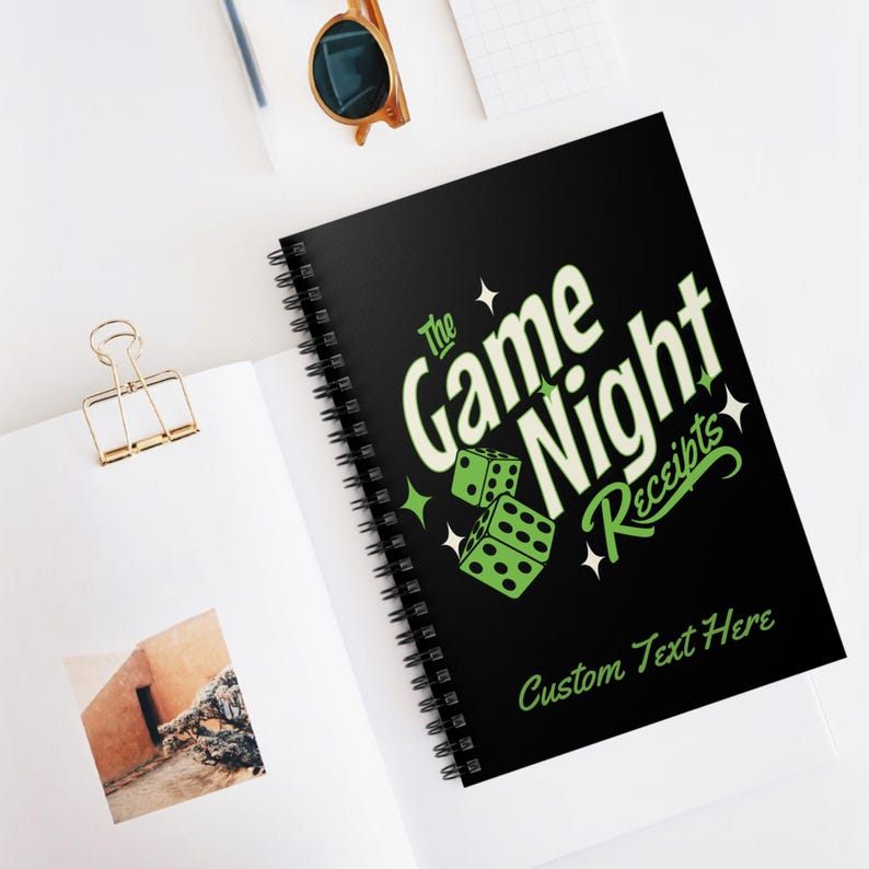 Game Night Receipts Notebook, Retro Arcade Style Family Score Keeper - Etsy