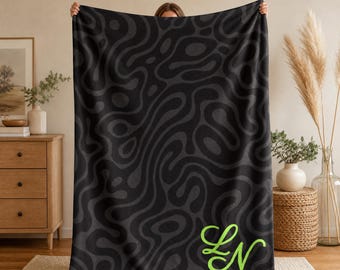 Monochromatic Lando Helmet Velveteen Plush Blanket, Norris Fan Gift Throw