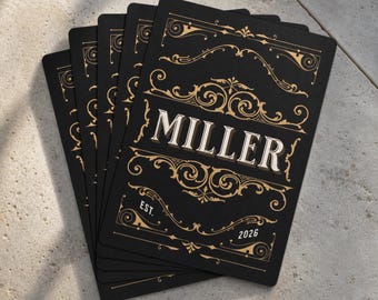 Personalized Playing Cards, Custom Poker Deck, Family Game Night Gift, Wedding Keepsake