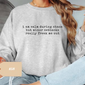 ADHD Sweatshirt, Overstimulated Crewneck Jumper, Gift for Mental Health Awareness, Neurodivergent Sweater