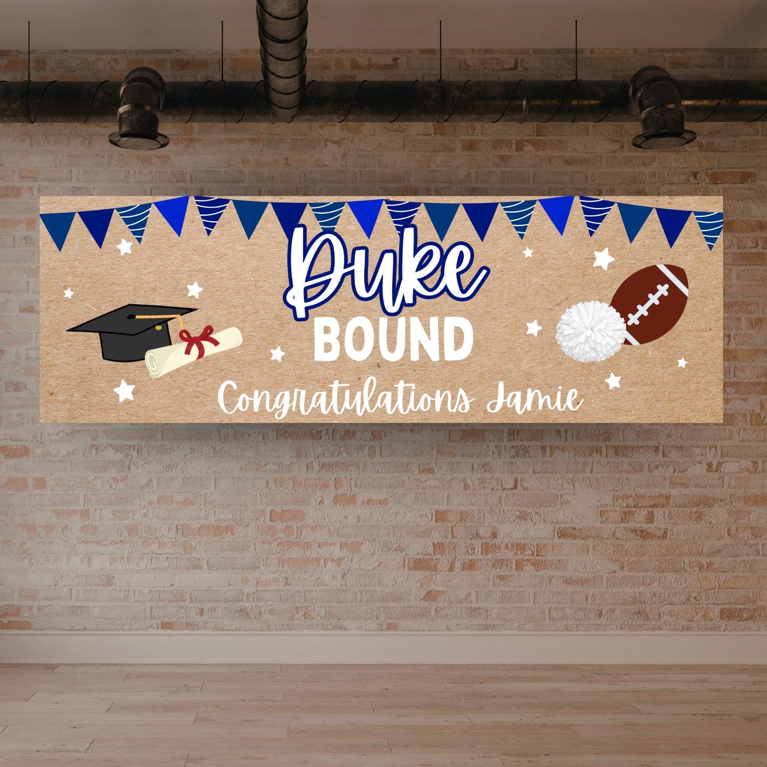 College Bound Graduation Signs, Hand Painted Look Printable Banner ...