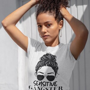Sensitive Gangster Amaya Papaya Comfort Colors T-Shirt, Messy Bun & Sunglasses, Sassy Mood T-Shirt, Love island USA Theme