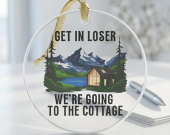 Heated Rivalry Ornament, Get In Loser Going To Cottage