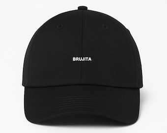 Brujita Dad Hat: Embroidered Cotton Baseball Cap