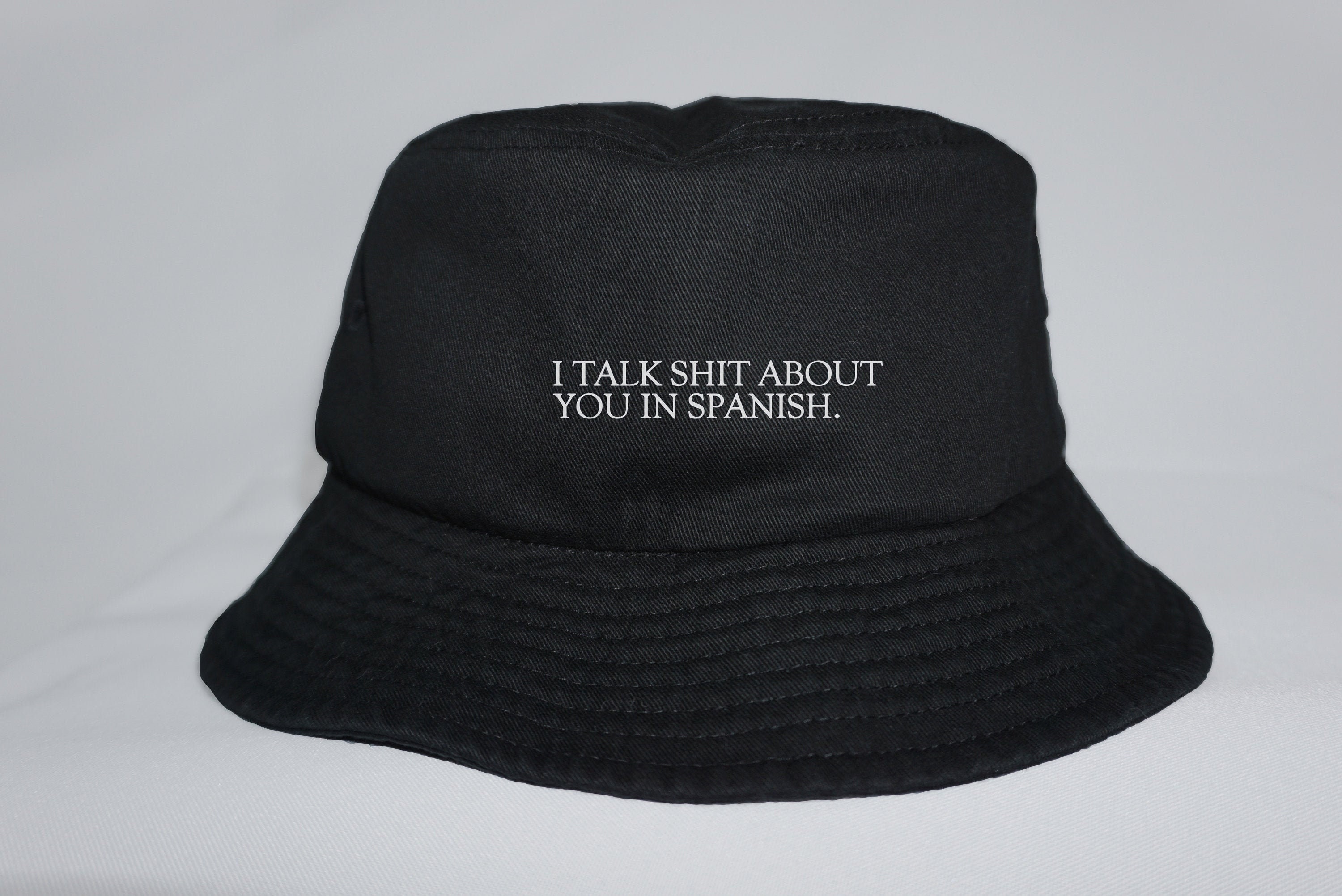 Talk Shit Spanish Bucket Hat Black 
