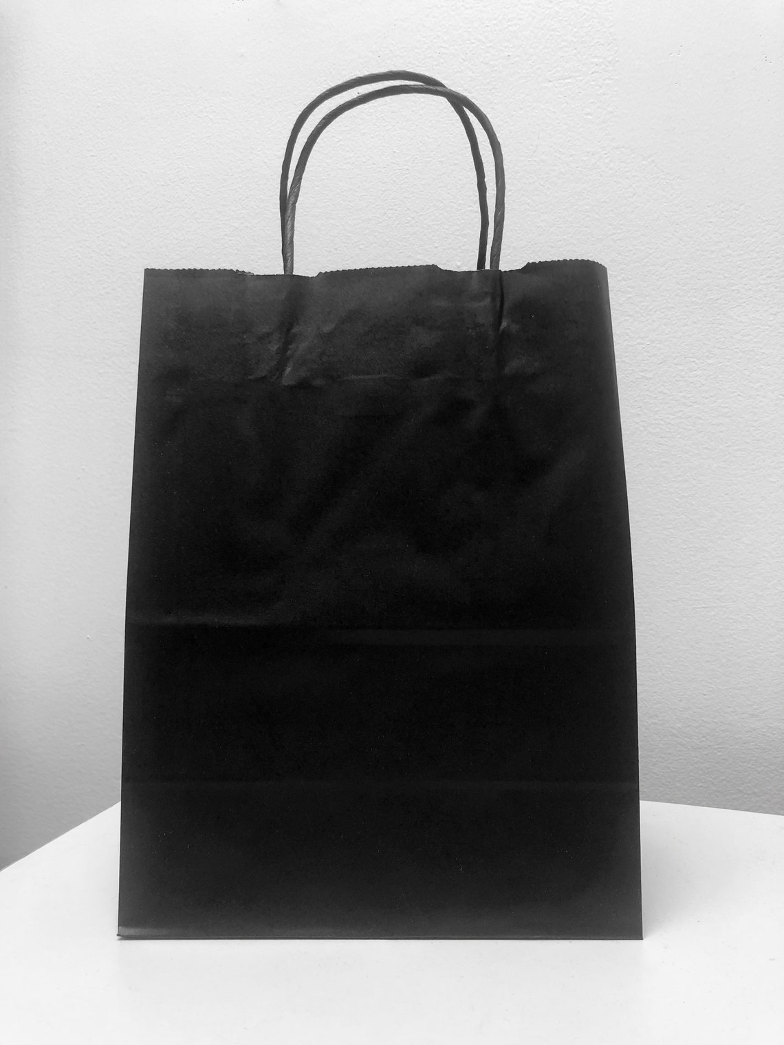 Black Paper Gift Bags Merchandise Bag Party Bags Retail Etsy