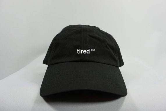 TIRED™ Hat Black Dad Hat Baseball Hat 