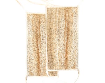 Oloofa™ - Juego de 2 esponjas exfoliantes corporales ecológicas de 112 cm (44") para la espalda, con mangos de algodón.