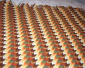 Fall Colors Corcheted Afghan 43 quot x82 quot