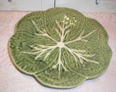 9 quot Vtq.Green Ceramic Ltuce Cabbage Portugal Bordalla Pinneiro