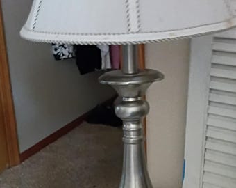 Silver Metal Table L AMP